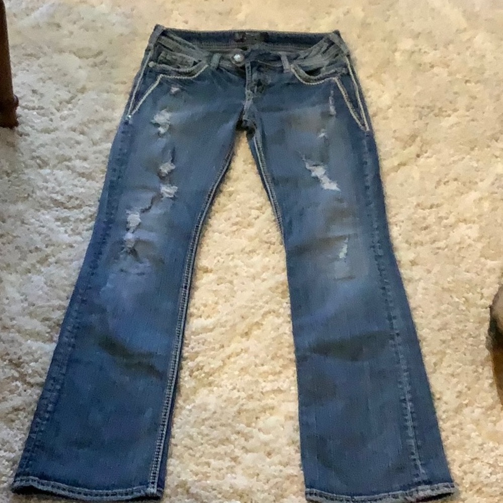 Silver jeans